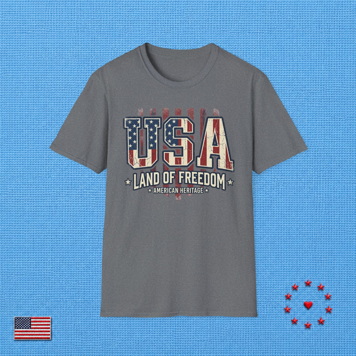 USA LAND OF FREEDOM A T‑Shirt