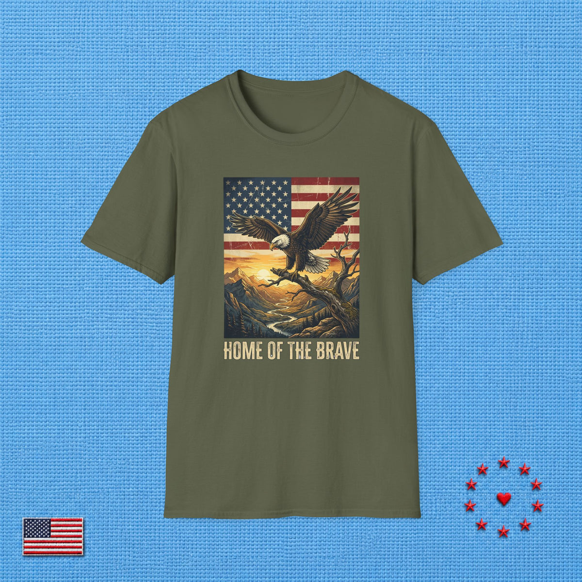 HOME OF THE BRAVE T‑Shirt