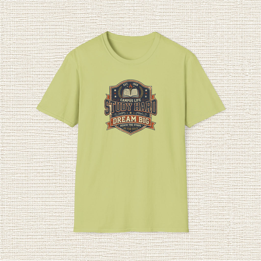 STUDY HARD DREAM BIG T‑Shirt
