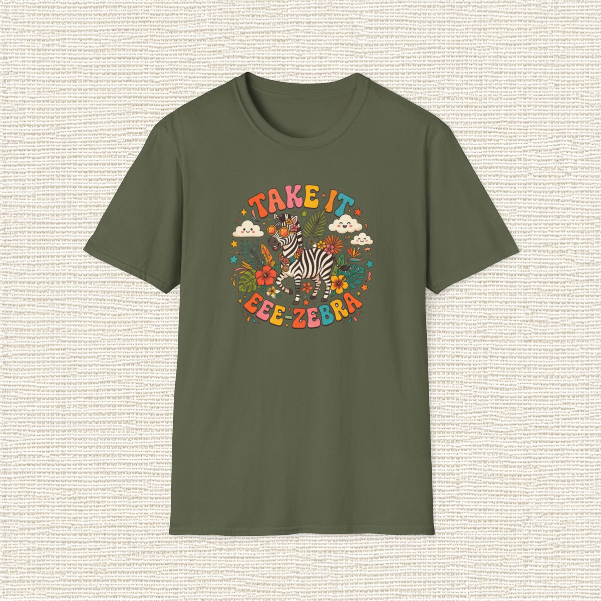 TAKE IT ZEBRA T‑Shirt