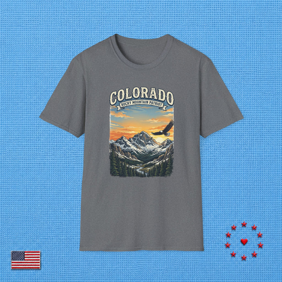 ROCKY MOUNTAIN PATRIOT COLORADO T‑Shirt