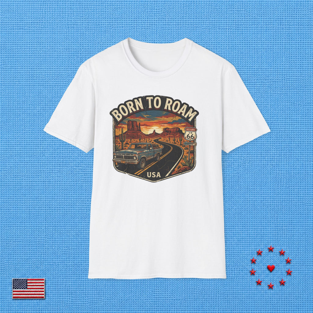 BORN TO ROAM USA T‑Shirt