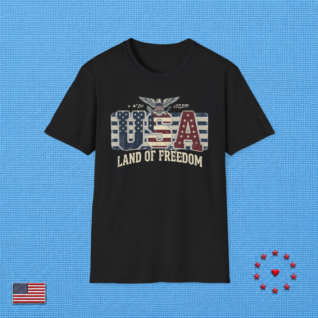 USA LAND OF FREEDOM C T‑Shirt