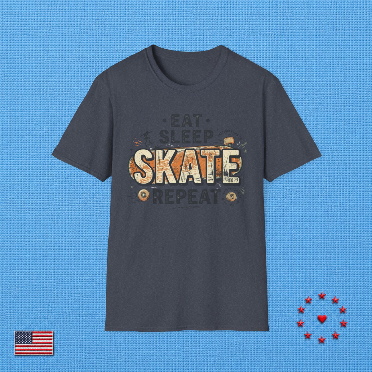 SKATE & REPEAT T‑Shirt