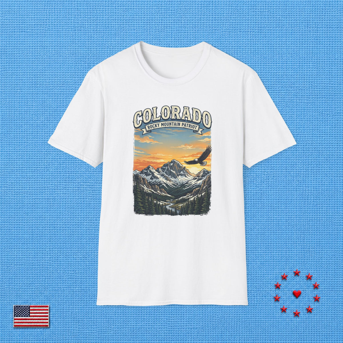 ROCKY MOUNTAIN PATRIOT COLORADO T‑Shirt