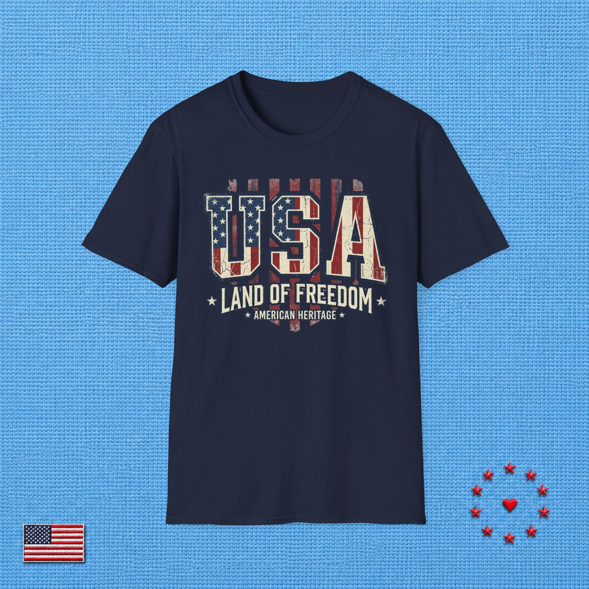 USA LAND OF FREEDOM A T‑Shirt